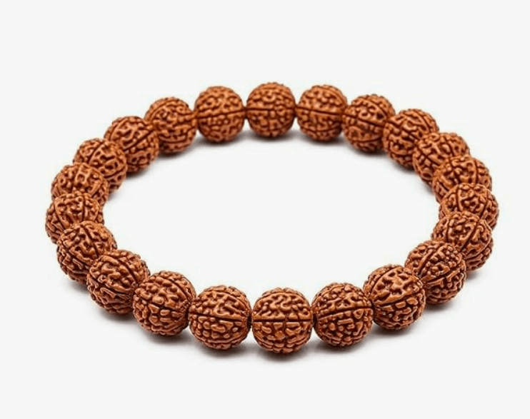 The Himalayan River Panch Mukhi Rudraksha Bracelet | 5 Mukhi Rudraksha Hand Band for Men & Women | Natural Original Rudraksha Beads | Astrology & Spiritual Healing Unisex Bracelet